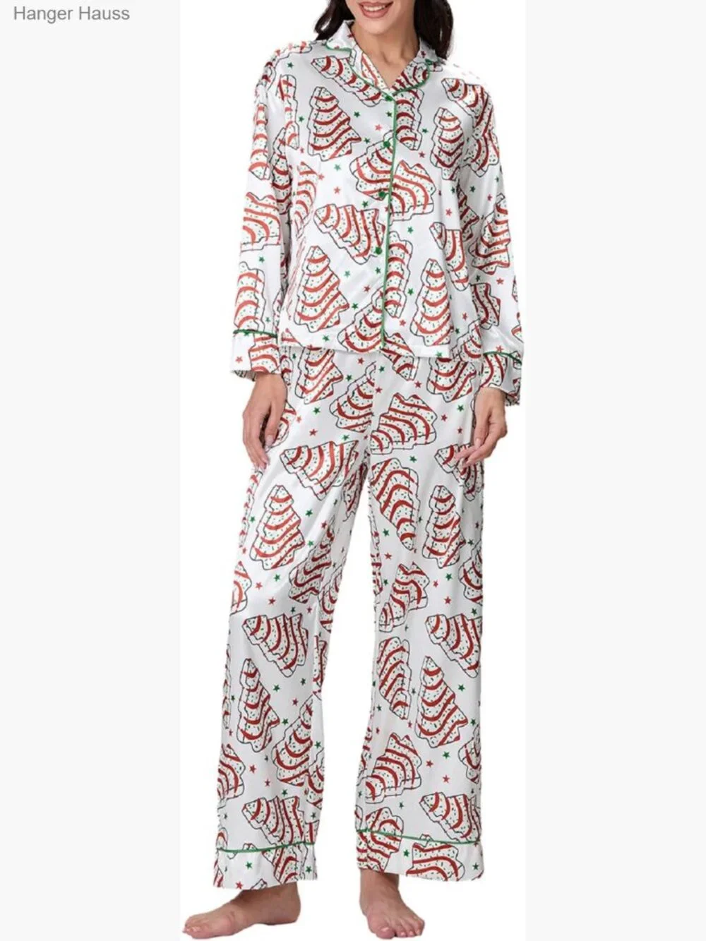 Christmas Pajama Set - Long Sleeve Two Piece Pjs Pants Set